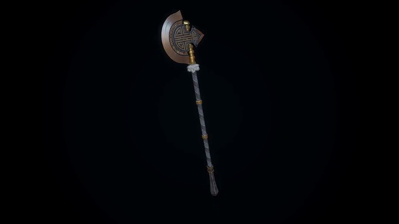 Chinese Great Axe 3D Model