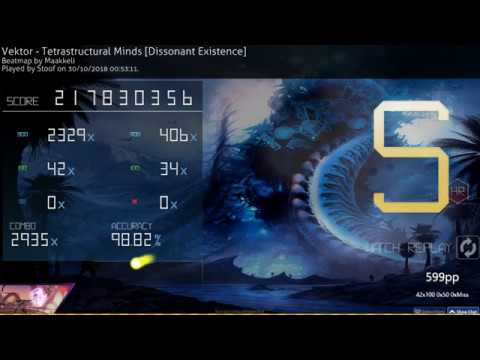 osu! | Stoof | Vektor - Tetrastructural Minds [Dissonant Existence] +HR 98.82% FC 599pp