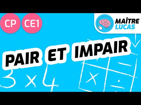 Pair et impair CP - CE1 - Cycle 2 - Maths - Mathématiques