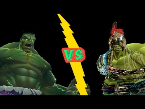 Immortal Hulk Vs Hulk(Ragnarok) Marvel Contest of the Champions