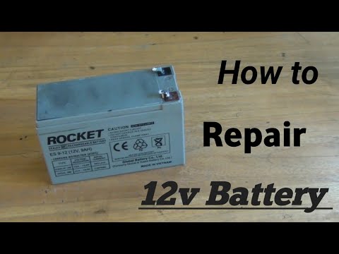 How to Repair 12 volt Battery || 12v battery repair