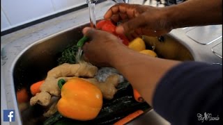 WASHING your FRUIT AND VEGETABLES BEFORE PUT IN-YOUR REFRIGERATOR AT HOME