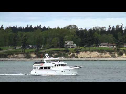 59' Selene trawler yacht "Watta Ryde" cruising.  SOLD