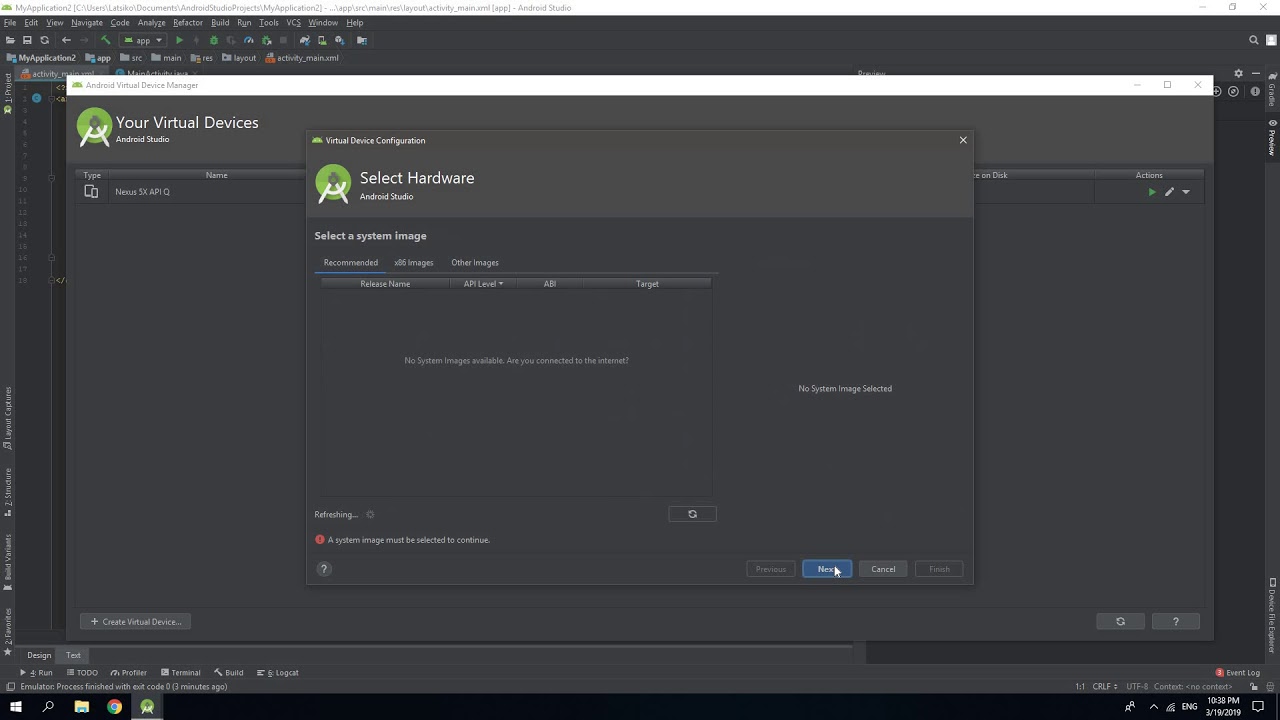 Android App Development 4 - Running a Simple App