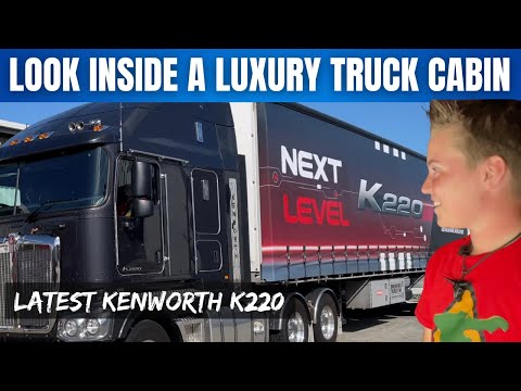 Look INSIDE the New Cabover Kenworth K220 Truck. Review the Interior.