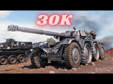 30K Spot + Damage Panhard EBR 105 &  EBR 105   World of Tanks Replays 4K The best tank game