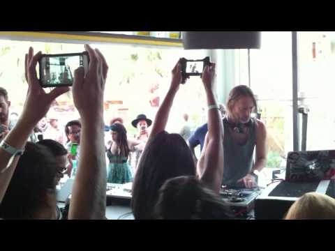 Thom Yorke & Flying Lotus Brainfeeder Pool Party 4/20/12