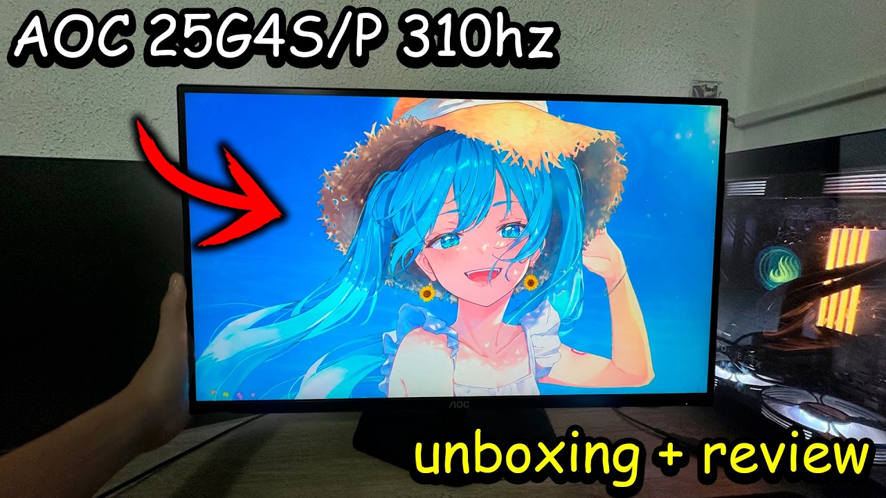 Miniatura da avaliação em vídeo de Monitor Gamer AOC Agon CS2 25 Polegadas 310Hz
