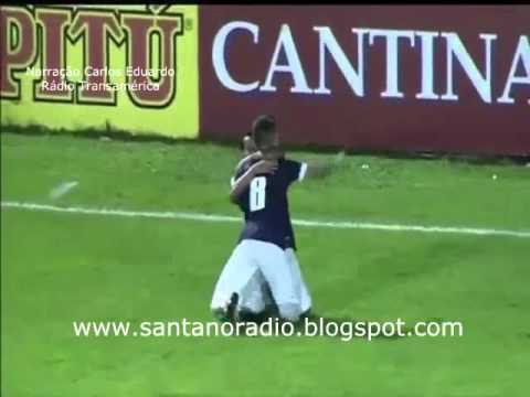 Santa Cruz 3x1 Bahia - Gols pela Série B 2015 (Nar. Carlos Eduardo, Rádio Transamérica Recife)