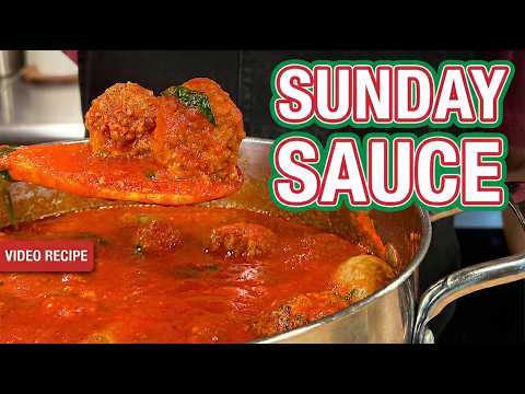 Classic Italian Sunday Sauce & Meatballs Recipe (In Just 90 Minutes!)
