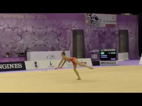 Jazzy Kerber - Clubs - 2014 World Rhythmic World Championships - Qualification