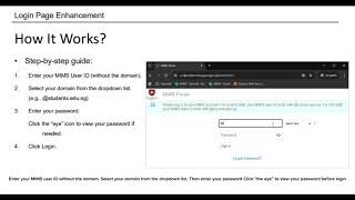 New Enhancements to MIMS Login