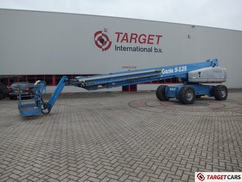 775384 GENIE S125 TELESCOPIC S-125 4x4x4 BOOM WORK LIFT W/JIB DIESEL 4015CM 2000 5725HRS