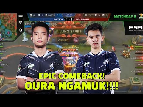 EPIC COMEBACK! OURA NGAMUK!!! EVOS VS BIGETRON - MOBILE LEGENDS TBOF IESPL