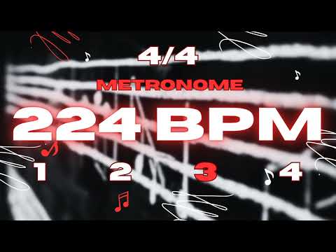 224 BPM - 4/4 Metronome