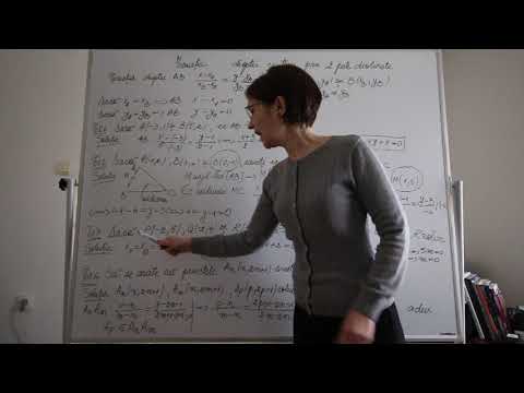 Ecuatia dreptei ce trece prin 2 puncte distincte