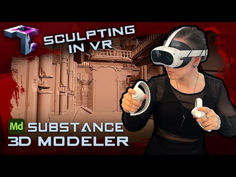POLYCOSM | How VR Sculpting In Adobe Substance 3D Modeler Transformed My Illustration Workflow