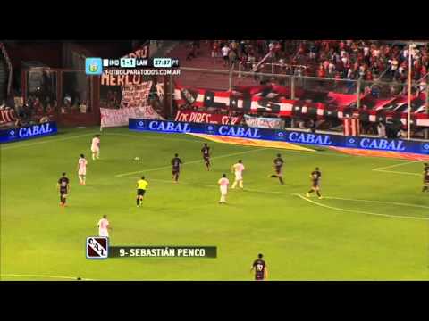 Gol de Penco. Independiente 1 - Lanús 1. Fecha 16. Torneo Primera División 2014. FPT