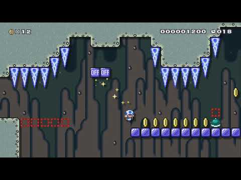 SpeedRun 20s On/Off cave by Teodoric - Super Mario Maker 2 - No Commentary 1bw