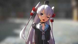 【MMD艦これ】天津風が世界の真ん中を歩く