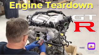 Rebuilding GTR (Part:10) Engine Disassembly #nissan #gtr #easteregg