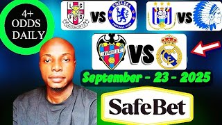 FOOTBALL PREDICTIONS TODAY 23 -09- 2025 | J LEAGUE | LEAGUE CUP | LA LIGA | 4 ODDS SAFE BETTING TIPS