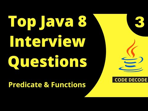 Predicate Functional Interface Java 8 Interview Questions