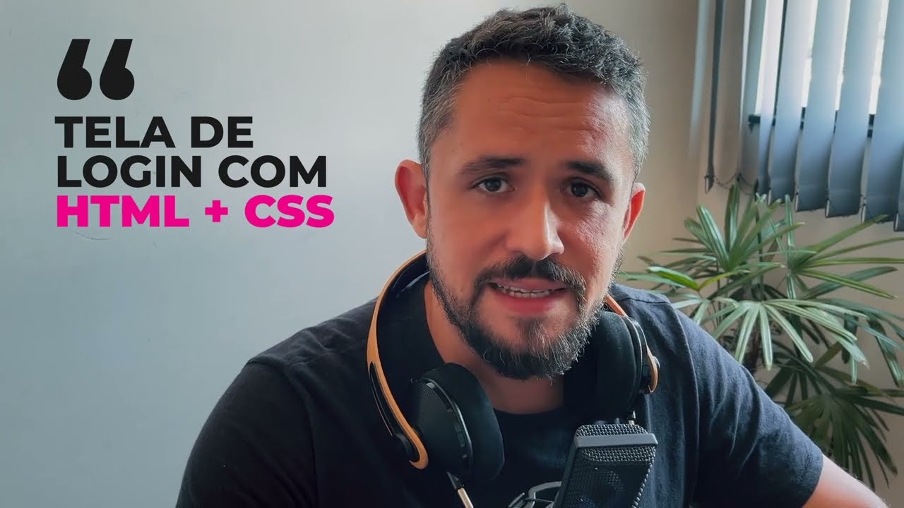 COMO CRIAR uma tela de login com HTML e TailwindCSS #tutorial  #dev #frontend