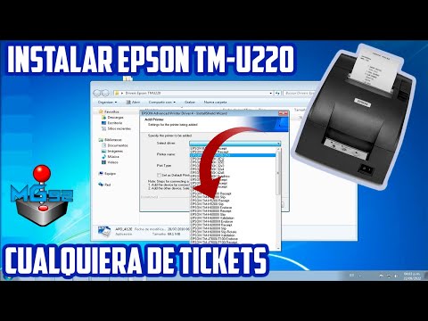 Como Instalar Impresora EPSON TM-U220 y Cualquiera de Tickets | Drivers Originales Windows XP 7 8 10