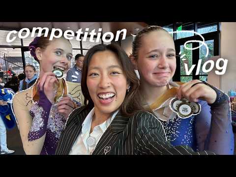 INSIDE a competition day as a figure skating coach ⛸️🏅 | day in my life as a figure skater