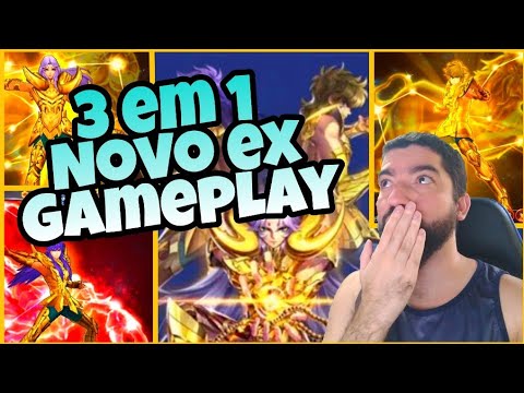 Gameplay do Novo Ex Exclamação de Atena Gold em Saint Seiya Awakening