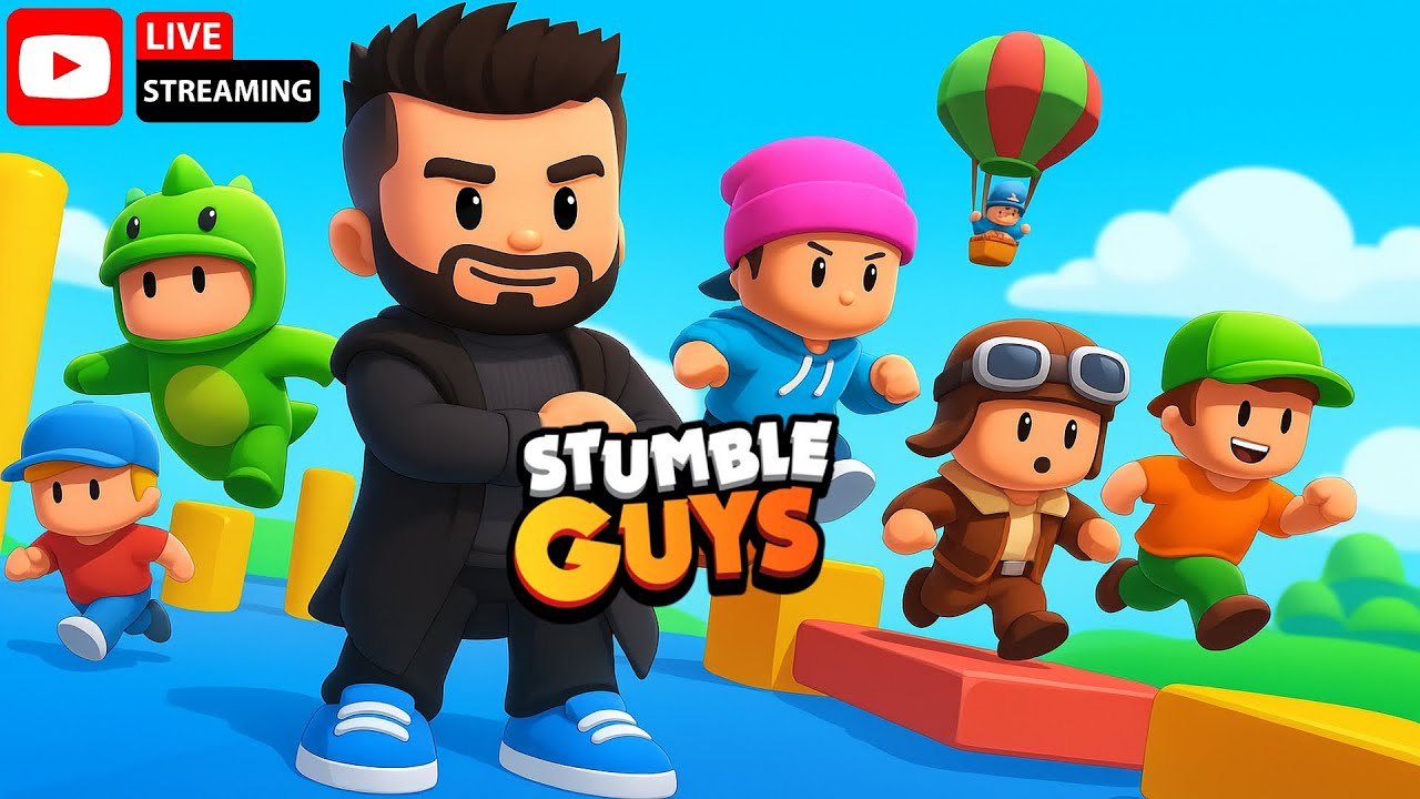 LIVE AGORA: STUMBLE GUYS COM OS INSCRITOS! VEM JOGAR COMIGO! 😱🎮 | #stumbleguys