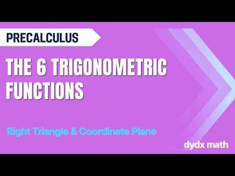 Thumbnail for The 6 Trigonometric Functions: Right Triangles & Coordinate Plane
