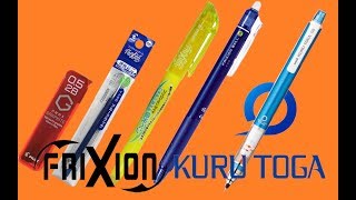 รีวิวเครื่องเขียนของญี่ปุ่น【比較】消せるボールペンが有能すぎる件。【Compare】Erasable pen and highlight from Japan