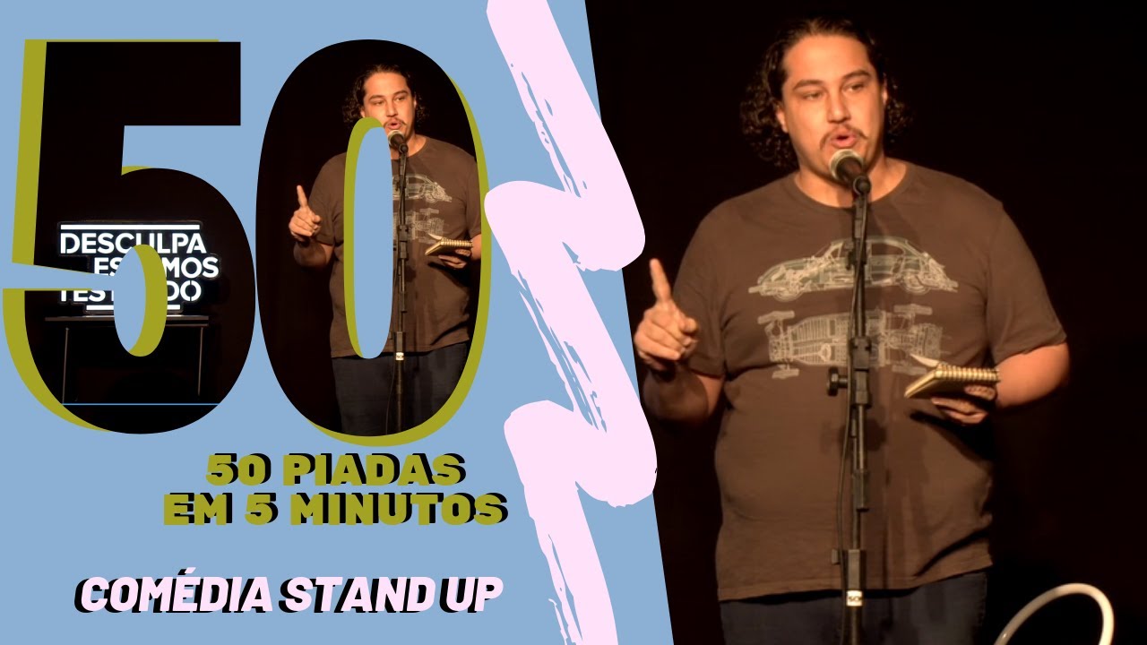 50 piadas de comédia stand up em 5 minutos - Leonardo de Castro