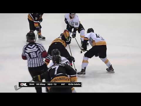 Optibet hokeja līga: HK Dinaburga - HK Olimp/Venta 2002. Spēles labākie momenti (10.03.2021)