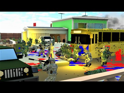 Ravenfield Ragdoll Physics! Large Epic Battles! CoD Nuketown & BF4 Operation Metro! Ragdolls Ep.1