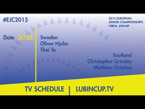 O.Hjalm/T.To(SWE) VS. Ch.Grimley/M.Grimley(SCO) #EJC2015 Lubin, Poland
