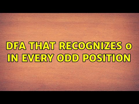 DFA that recognizes 0 in every odd position