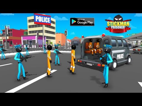 Stickman Criminal Transport : Police Van Simulator By Fazbro (Gameplay)