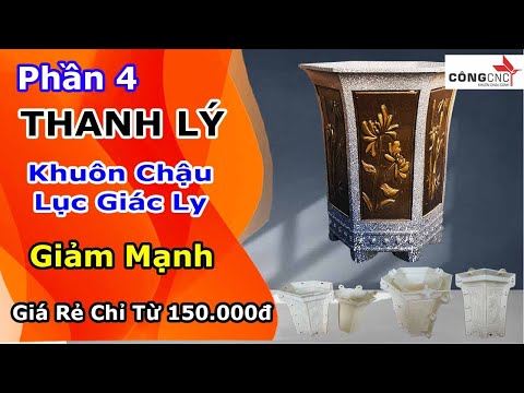 Thanh lý - Xả hết Khuôn chậu cảnh ABS lục giác ly