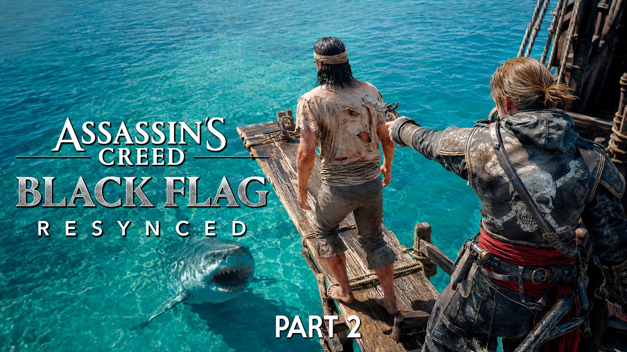 ASSASSIN'S CREED BLACK FLAG RESYNCED El Dorado Pirate Naval Combat in EPIC OPEN SEA Escape Mission