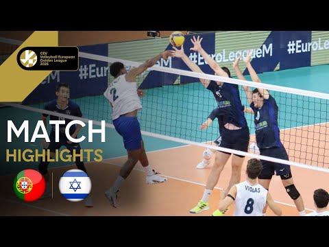 Highlights | Portugal vs. Israel - CEV Volleyball European Golden League 2025 | Men