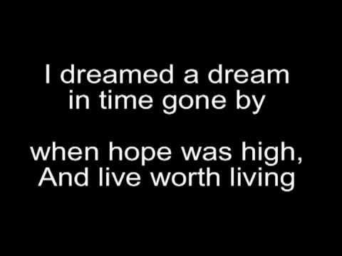 Susan boyle-I Dreamed a Dream Lyrics