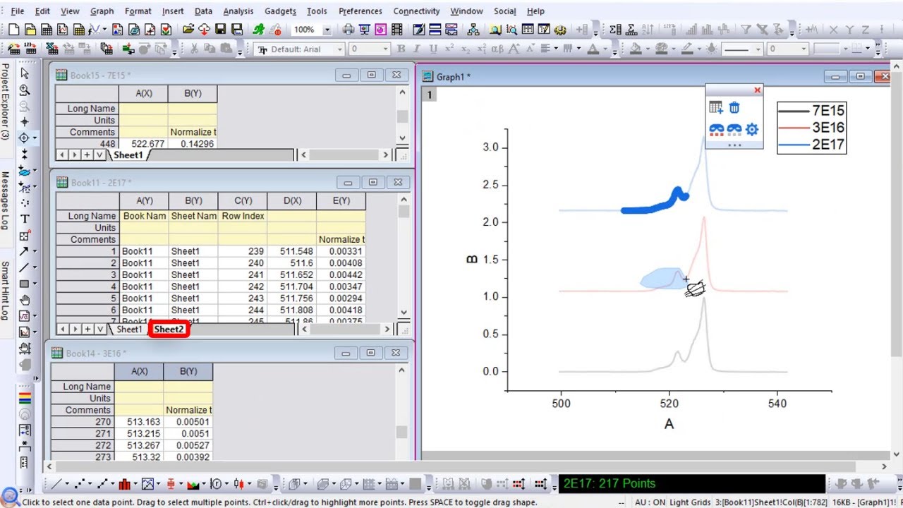 Using Data Highlighter tool to Collect Data from Different Sheets into Same Sheet