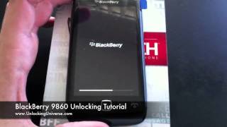 How to Unlock a BlackBerry Torch 9860 for all Gsm Carriers using an Unlock Code