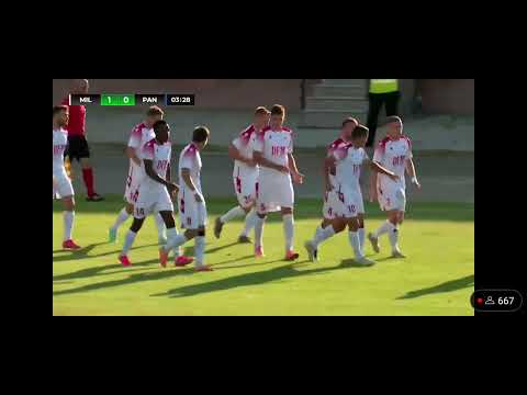 UEFA Conference League. D. Spataru goal (Milsami 1:0 Panevezys)