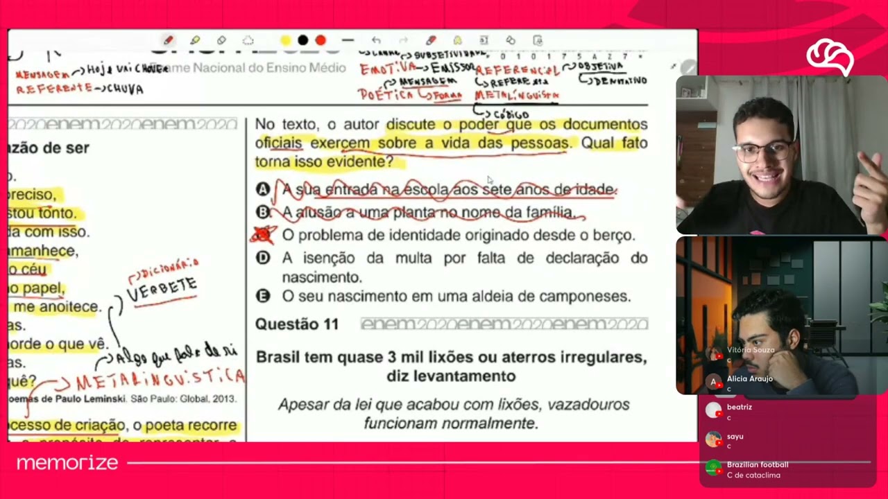 Resolução em Vídeo — Questão 10 ENEM 2020 PPL