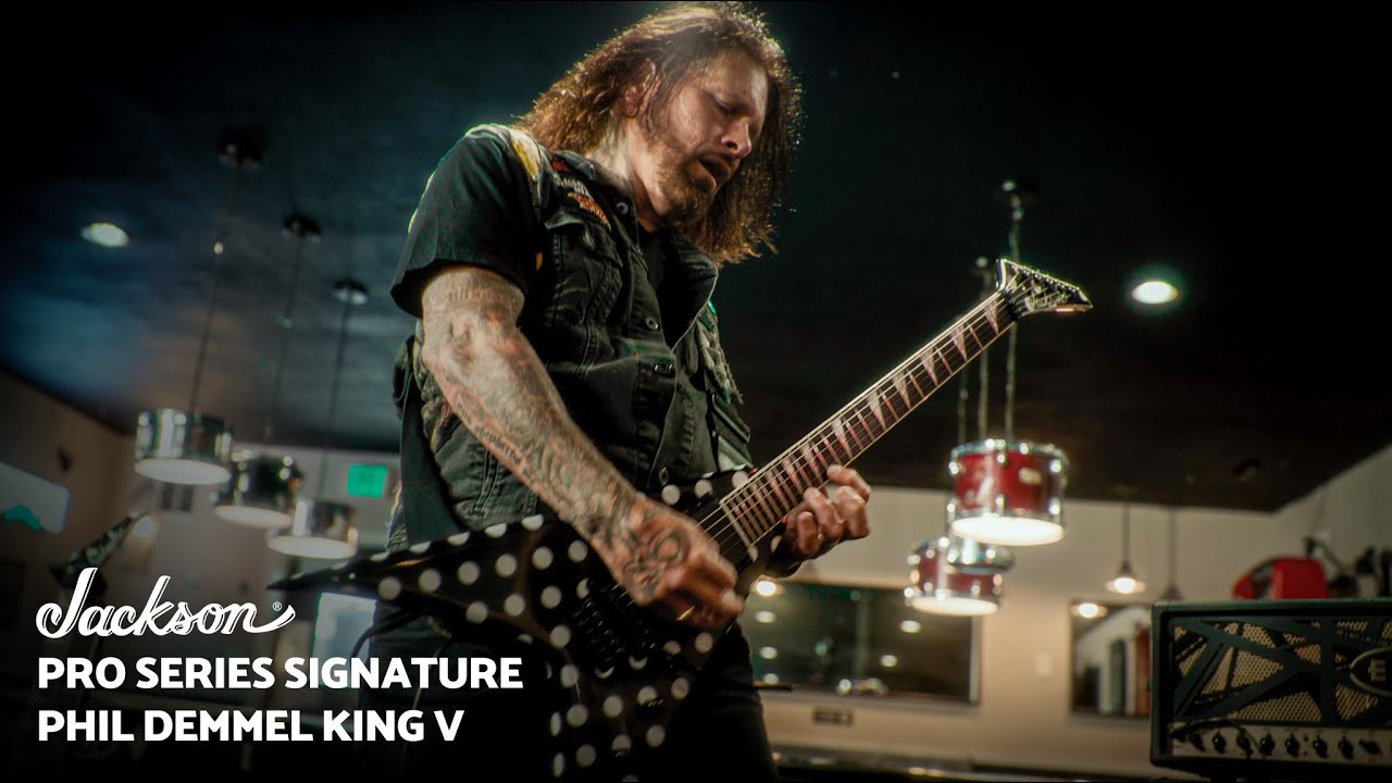 Phil Demmel Introduces His Pro Series Signature King V KV Polka Dot | Jackson Guitars - YouTube
