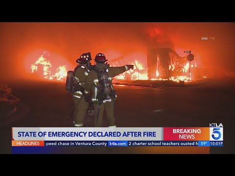State of emergency declared after fire shuts down 10 Freeway in Los Angeles